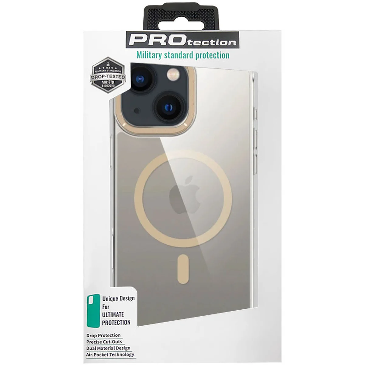 Чохол TPU Space Case Apex with MagSafe для Apple iPhone 13/14/15 (6.1") Gold