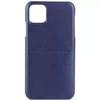 Кожаная накладка G-Case Cardcool Series для Apple iPhone 13 (6.1") Синий