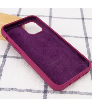 Чохол Silicone Case Full Protective (AA) для Apple iPhone 13 (6.1 ") Бордовий / Maroon