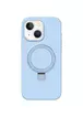Чехол Silicone Case Full Protective NO LOGO with Ring для Apple iPhone 13 / 14 (6.1") Blue
