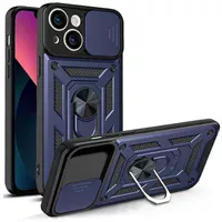 Ударопрочный чехол Camshield Serge Ring для Apple iPhone 13 (6.1") Синий