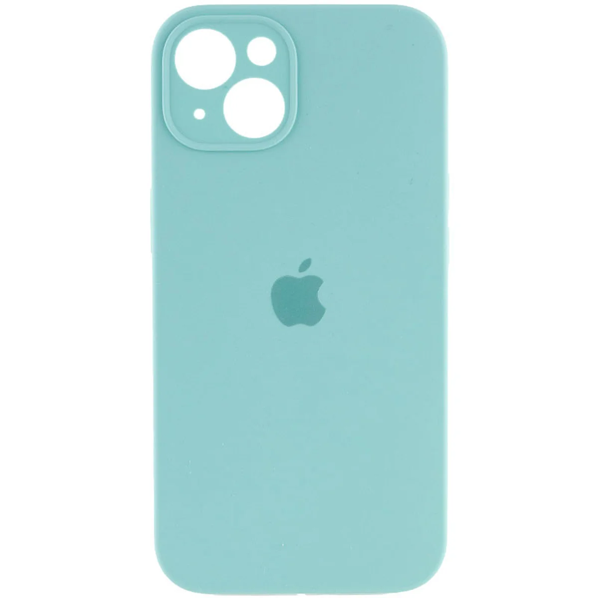 Чохол Silicone Case Full Camera Protective (AA) Apple iPhone 13 (6.1") Бірюзовий / Marine Green