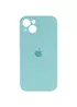 Чехол Silicone Case Full Camera Protective (AA) для Apple iPhone 13 (6.1") Бирюзовый / Marine Green