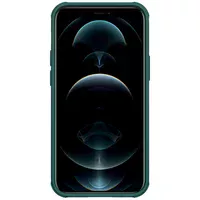 Карбоновая накладка Nillkin Camshield (шторка на камеру) для Apple iPhone 13 (6.1") Зеленый / Dark Green