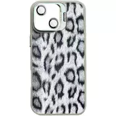 Чехол TPU+PC Wild Leopard with MagSafe and Lens для Apple iPhone 13 / 14 (6.1") Grey