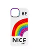 TPU+PC чехол Funny pictures with MagSafe для Apple iPhone 13 (6.1") Be Nice