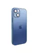 Чехол TPU+Glass Sapphire matte case для Apple iPhone 13 (6.1") Sierra Blue