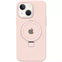 Чохол Silicone Case Full Protective with Ring для Apple iPhone 13 / 14 (6.1") Pink