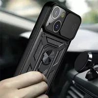 Удароміцний чохол Camshield Serge Ring для Apple iPhone 13 (6.1") Чорний