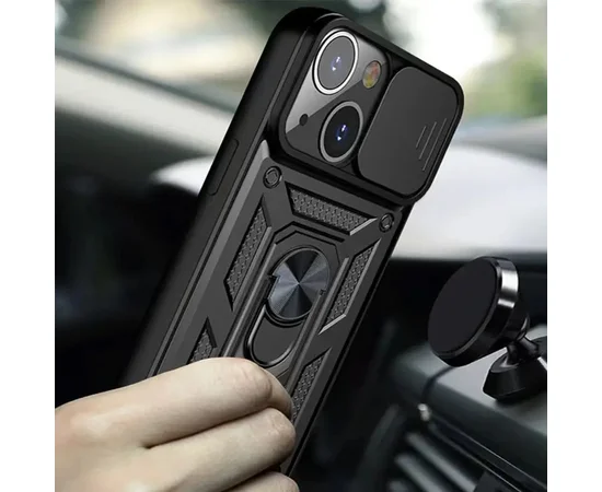 Ударопрочный чехол Camshield Serge Ring для Apple iPhone 13 (6.1") Черный