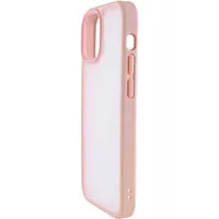 TPU+PC чехол Metal Buttons для Apple iPhone 13 (6.1") Розовый