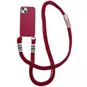 Чохол TPU two straps California для Apple iPhone 13 (6.1") Червоний / Rose Red