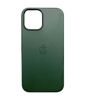 Шкіряний чохол Leather Case (AAA) з MagSafe and Animation для Apple iPhone 13 (6.1") Sequoia Green