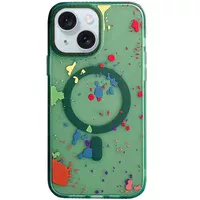 Чехол TPU+PC Flush with MagSafe для Apple iPhone 13 (6.1") Dark green