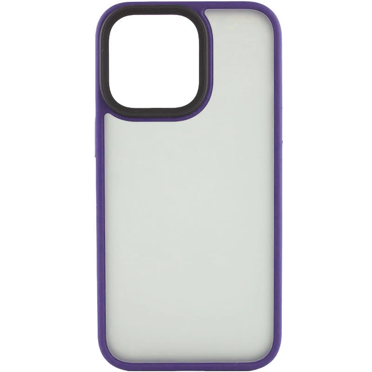 TPU+PC чохол Metal Buttons для Apple iPhone 13 (6.1") Темно-фіолетовий