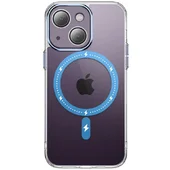 Чехол TPU+PC Colorful with MagSafe для Apple iPhone 13 (6.1") Blue