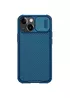 Карбонова накладка Nillkin Camshield (шторка на камеру) Apple iPhone 13 (6.1") Синій / Blue