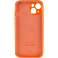 Чехол Silicone Case Full Camera Protective (AA) для Apple iPhone 13 (6.1") Оранжевый / Cantaloupe / PVH