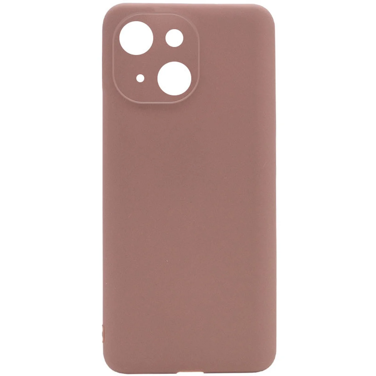 Силиконовый чехол Candy для Apple iPhone 13 (6.1") Коричневый