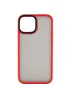 TPU+PC чохол Metal Buttons для Apple iPhone 13 (6.1") Червоний