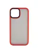 TPU+PC чехол Metal Buttons для Apple iPhone 13 (6.1") Красный