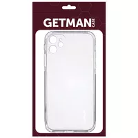 TPU чохол GETMAN Clear 1,0 mm для Apple iPhone 13 (6.1 ") Безбарвний (прозорий)