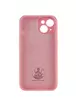 Чохол Silicone Case Lakshmi Square Full Camera для Apple iPhone 13 (6.1") Рожевий / Light pink