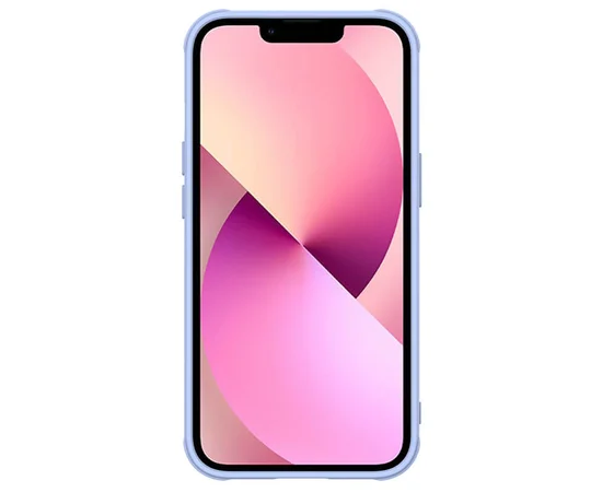 Шкіряна накладка Nillkin Camshield Leather (шторка на камеру) Apple iPhone 13 (6.1") Бузковий / Purple