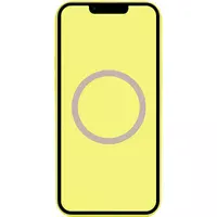 Чехол Silicone case (AAA) full with Magsafe and Animation для Apple iPhone 13 (6.1") Желтый / Lemon Zest