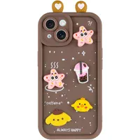 Чехол TPU Toys Case with Ears для Apple iPhone 13 (6.1") Brown
