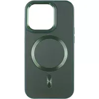 Кожаный чехол SnapCase with MagSafe для Apple iPhone 13 / 14 (6.1") Green