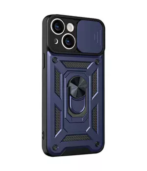 Чехол Ummi Camshield Serge Ring для Apple iPhone 13 (6.1") Синий