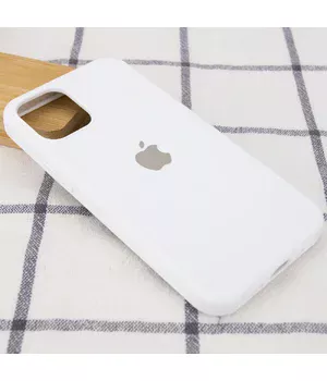 Чехол Silicone Case Full Protective (AA) для Apple iPhone 13 (6.1") Белый / White Чехол Silicone Case Full Protective (AA) для Apple iPhone 13 (6.1") Белый / White
