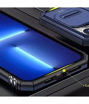 Удароміцний чохол Camshield Army Ring для Apple iPhone 13 (6.1") Синій / Navy