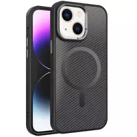 Чехол TPU+PC Carbon Mirage with MagSafe для Apple iPhone 13 / 14 (6.1") Black