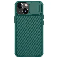 Карбоновая накладка Nillkin Camshield (шторка на камеру) для Apple iPhone 13 (6.1") Зеленый / Dark Green