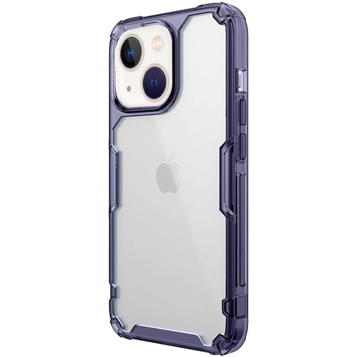 TPU чохол Nillkin Nature Pro Series для Apple iPhone 13/14 (6.1") Темно-фіолетовий (прозорий)