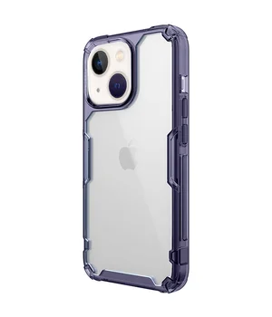 TPU чохол Nillkin Nature Pro Series для Apple iPhone 13/14 (6.1") Темно-фіолетовий (прозорий)