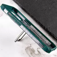 Удароміцний чохол Transformer CrystalRing для Apple iPhone 13 (6.1") Темно-зелений