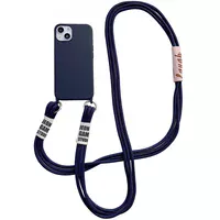 Чохол TPU two straps California для Apple iPhone 13 (6.1") Темно-синій / Midnight blue