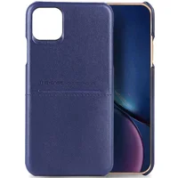 Кожаная накладка G-Case Cardcool Series для Apple iPhone 13 (6.1") Синий