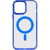 Чехол TPU Iris with MagSafe для Apple iPhone 13 (6.1") Синий