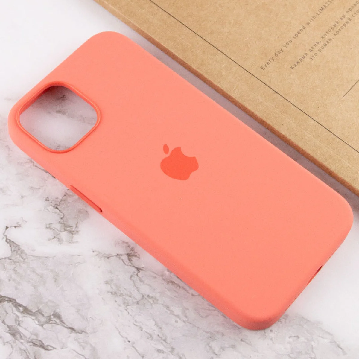 Чохол Silicone case (AAA) full with Magsafe and Animation для Apple iPhone 13 (6.1") Рожевий / Pink Pomelo
