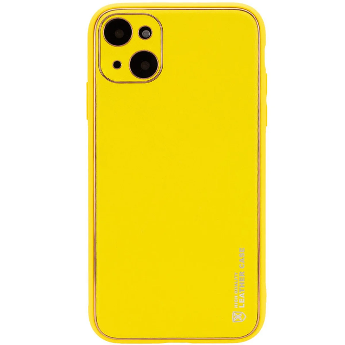 Шкіряний чохол Xshield для Apple iPhone 13 (6.1") Жовтий / Yellow