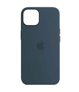 Чехол Silicone case (AAA) full with Magsafe and Animation для Apple iPhone 13 (6.1") Синий / Abyss Blue