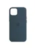 Чехол Silicone case (AAA) full with Magsafe and Animation для Apple iPhone 13 (6.1") Синий / Abyss Blue