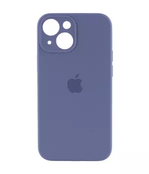 Чехол Silicone Case Full Camera Protective (AA) для Apple iPhone 13 (6.1") Серый / Lavender Gray