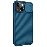 Карбонова накладка Nillkin CamShield Pro Magnetic для Apple iPhone 13 (6.1") Синій