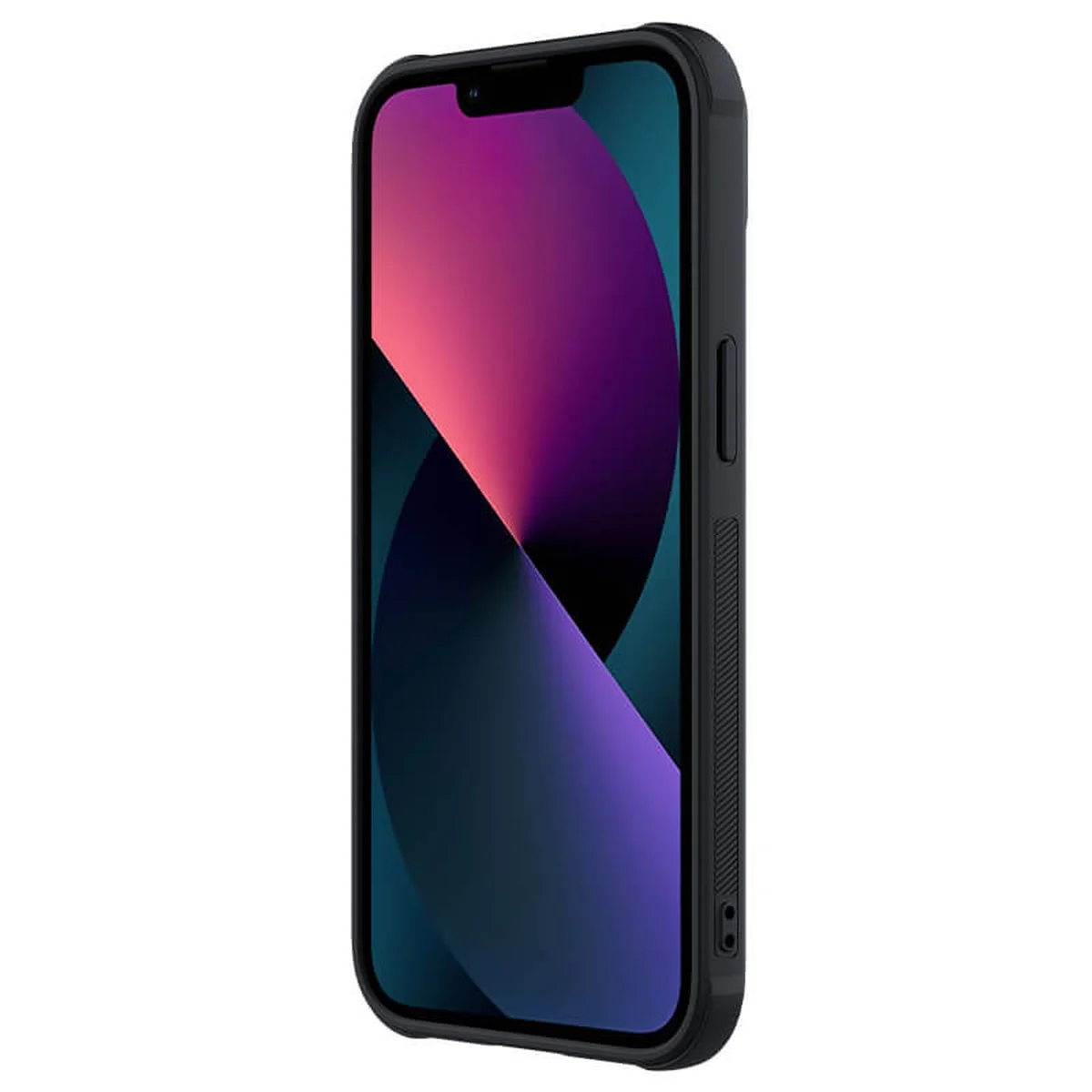 Кожаная накладка Nillkin Camshield Leather (шторка на камеру) для Apple iPhone 13 (6.1") Черный / Black