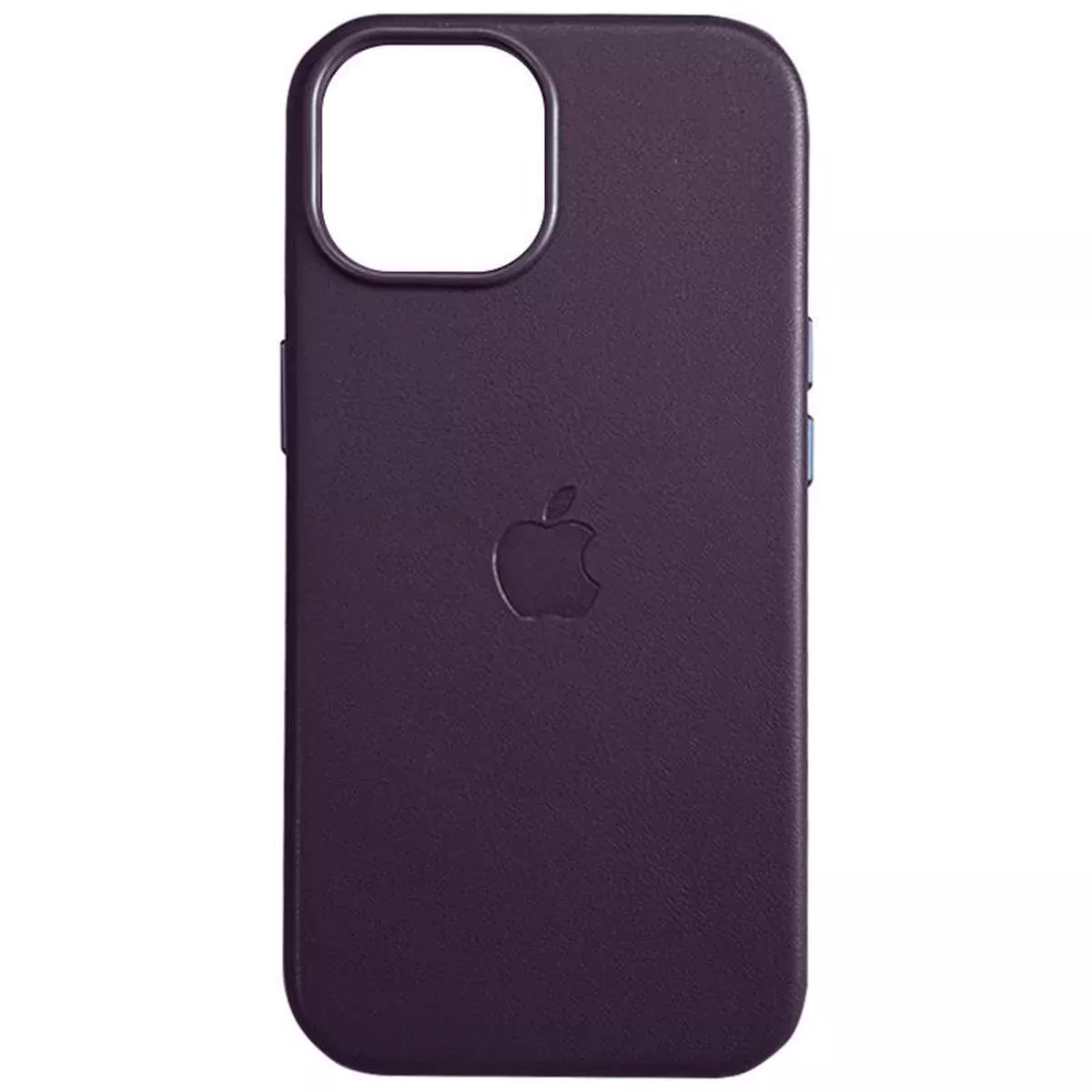Кожаный чехол Leather Case (AAA) with MagSafe and Animation для Apple iPhone 13 (6.1") Dark Purple